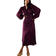 Warehouse Burnout Devore Frill Shoulder Tie Front Midi Dress - Purple