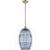 Innovations Lighting Vaz Antique Brass/Princess Blue Pendant Lamp 10"