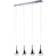 Brilliant Linear Silver Pendellampa 70cm