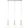 Brilliant Hadan Chrome/Transparent/Milky Pendel 66cm