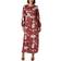 ASTR The Label Quinn Dress - Wine Floral