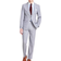 Nautica Men's Modern Fit Bi Stretch Suit - Light Grey Solid