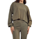 Misspap Ribbed Boxy Long Sleeve Top & Wide Leg Lounge Set - Khaki