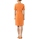 Comma Mix Shift Dress - Orange