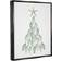 Stupell Industries Flip Flop Beachy Christmas Tree Black Framed Art 17x21"