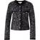 Michael Kors Giacca Stretch Metallizzata Con Paillettes - Nero