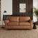 Dunelm Flori Arizona Brown Sofa 202cm 3 Seater