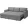 IKEA BÅRSLÖV Grey Sofa 236cm 3-Sitzer