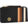 Tory Burch Robinson Pebbled Top Zip Card Case - Black