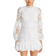 Aqua Long Sleeve Lace Dress - White