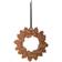 Kähler Gingerbread Wreath Brown Adorno de Árbol de Navidad