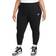 Nike Sportswear Club Fleece Women's Mid-Rise Joggers Plus Size - Black/White