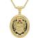 Whitby Jet Commemorative Dracula Necklace - Gold/Ruby/Black