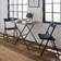 Dunelm Folding 2 Seater Square Oak Dining Table 60x80cm
