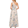 Adrianna Papell One Shoulder Floral Jacquard Ball Gown - Blue/Multi