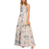 Adrianna Papell One Shoulder Floral Jacquard Ball Gown - Blue/Multi