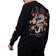 boohooMAN Oversized Dragon Floral Graphic Sweatshirt - Black