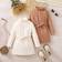 Shein pcs Set Baby Girls Knitted Long Sleeve High Neck Loose Dress Suitable For Outings And Parties AutumnWinter