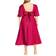 City Chic Lula Dress Plus Size - Lipstick Pink