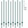 VEVOR Fence Post Heavy Duty Metal 6 ft 10 Pack