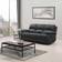 Milano Three Manual Recliner Dark Grey Sofa 199cm 3 Seater