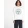 Lacoste Vit sweatshirt med logga framtill-Vit/a