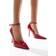River Island Womens Red Ankle Strap Heeled Court Shoes