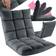 tectake Recliner Snooze 2 in 1 Or Lounger Velvet 14-Step Adjustable Backrest Armchair