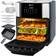 Balter Heißluftfritteuse HL-1200 12 Liter Mini Backofen LCD Display 10 Programme