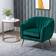 Homcom Shell Shaped Emerald Green Armchair 73cm