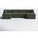 Wade Logan Annai Green Sofa 129" 6 6 Seater