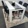 Fairmont Park Wooden White/Black Dining Set 77x117cm 5pcs