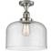 Innovations Lighting X-Large Bell Polished Nickel/Seedy Ceiling Flush Light 12"