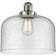 Innovations Lighting X-Large Bell Polished Nickel/Seedy Ceiling Flush Light 12"