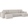 Kaiser Corner With Sleeping Function Beige Sofa 145cm 4 Seater
