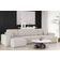 Kaiser Corner With Sleeping Function Beige Sofa 145cm 4 Seater