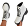Shein Zipper Back Lace-up Front Combat Boots, Women's Fashionable Chunky Heeled White Solid Color Boots
