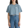 Vans Kid's Oval Wash Relaxed Cropped T-shirt - Bluestone