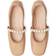 Stuart Weitzman Goldie Ballet Flat - Lacquered Nappa Adobe