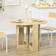 Homcom Space-Saving Drop Leaf Oak Dining Table 76x104cm