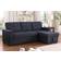 Lilola Home Lucca II Dark Gray Sofa 84.5"