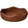 Lexington Rattan Wavy Brown Basket 30cm