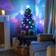 The Christmas Centre Fibre Optic Black Christmas Tree 90cm