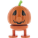 Hoptimist Halloween Scary S Orange Dekorationsfigur 7.2cm