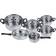 Retoo - Cookware Set with lid 12 Parts