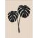 Daells Bolighus Monstera Deliciosa Black Plakat 50x70cm