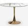 Produce Shop Goblet Ronde Gold Marble Effect Esstisch 120cm