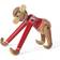 Kay Bojesen Monkey with Christmas Sweater Mini Brown/Red Dekofigur 9.5cm