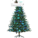 Homcom 7ft Prelit Green Christmas Tree 210cm