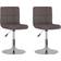 vidaXL Swivel Taupe Köksstol 85.5cm 2st